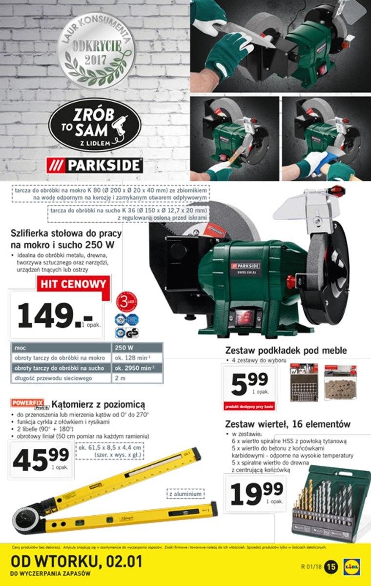 Gazetka promocyjna Lidl do 07/01/2018 str.15