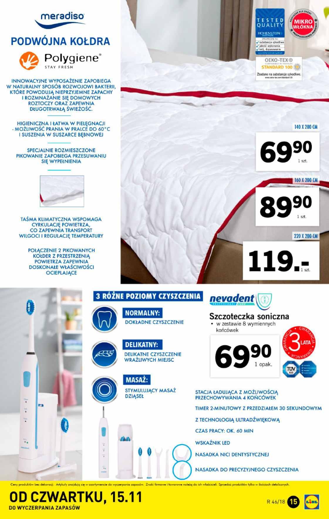 Gazetka promocyjna Lidl do 17/11/2018 str.15