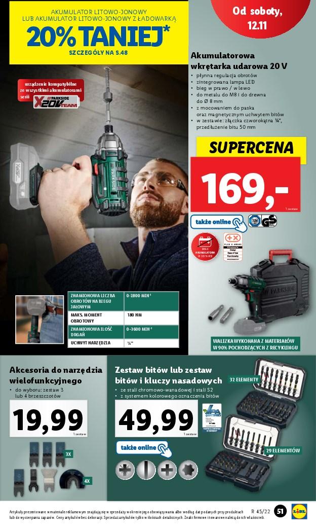 Gazetka promocyjna Lidl do 12/11/2022 str.51