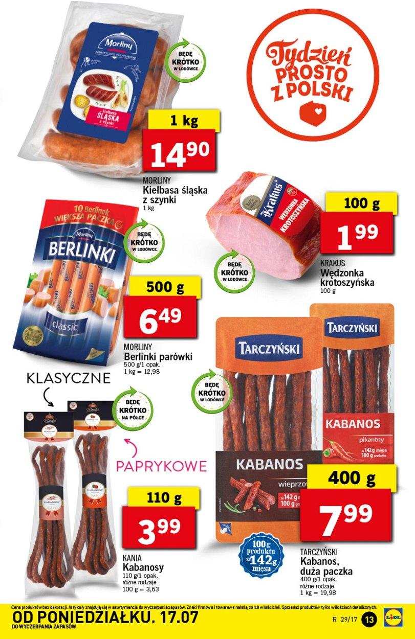 Gazetka promocyjna Lidl do 19/07/2017 str.13