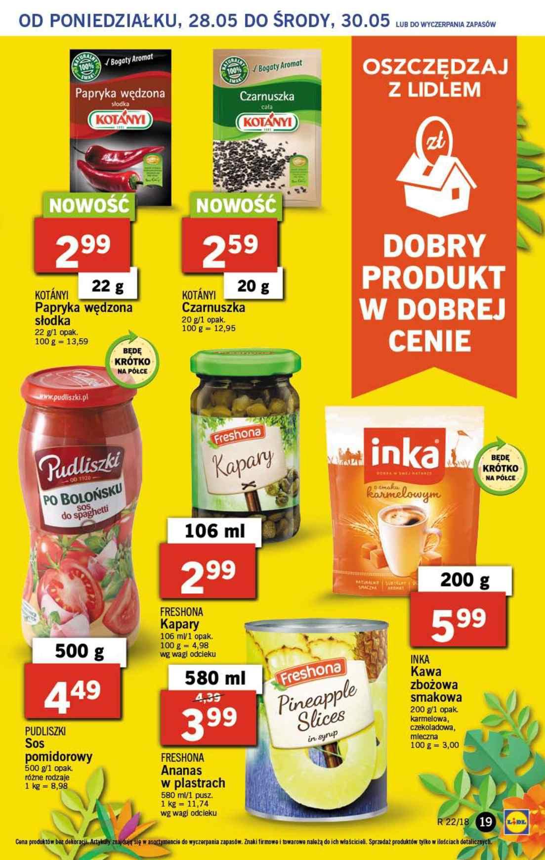 Gazetka promocyjna Lidl do 30/05/2018 str.19