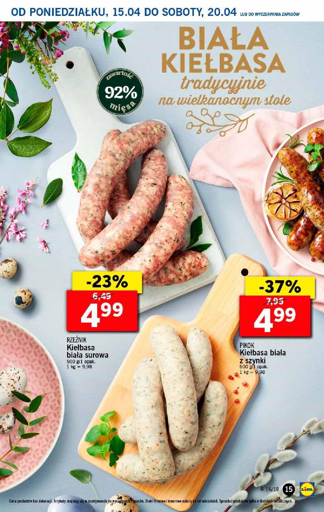 Gazetka promocyjna Lidl do 17/04/2019 str.15