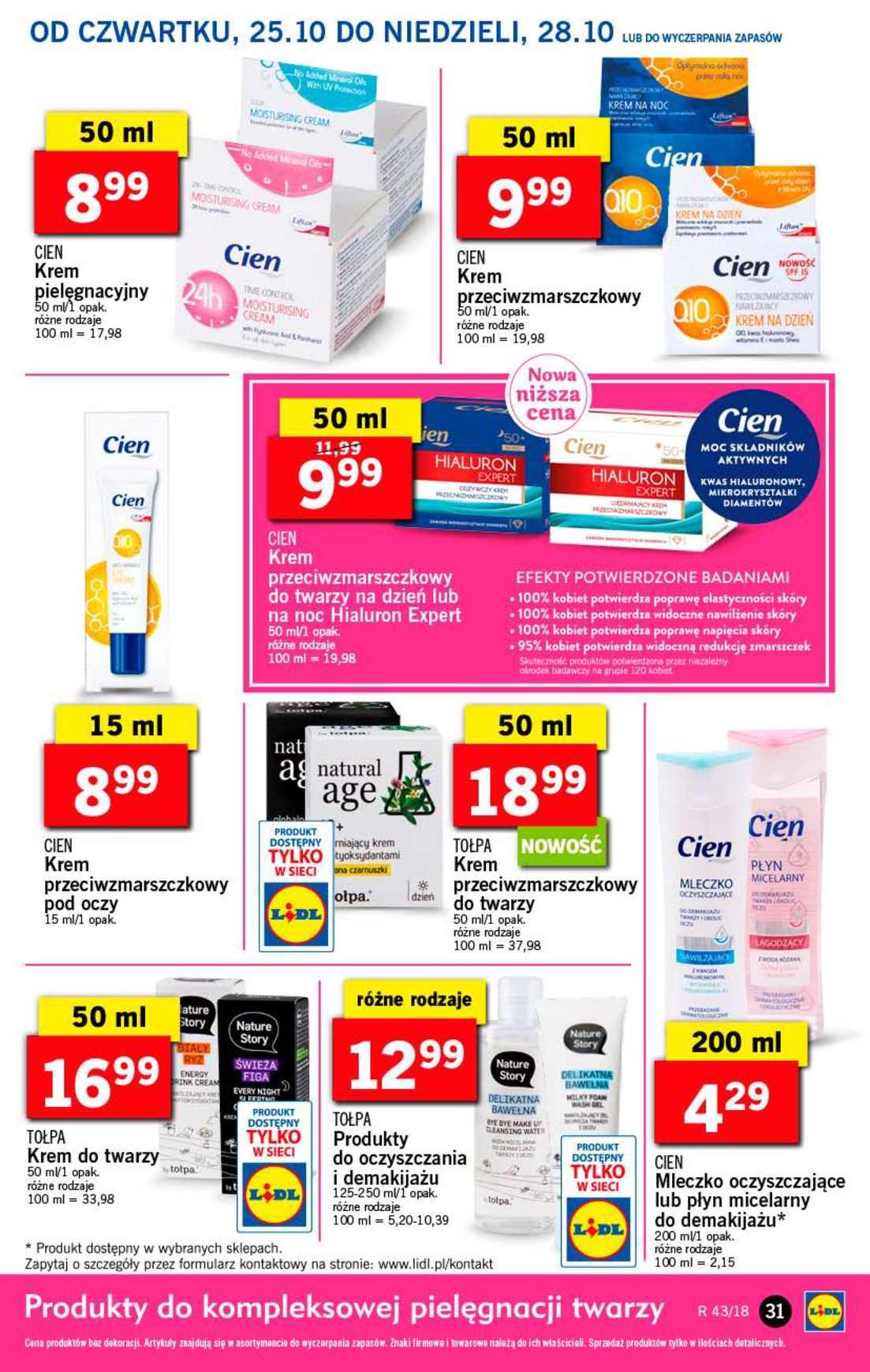 Gazetka promocyjna Lidl do 28/10/2018 str.31