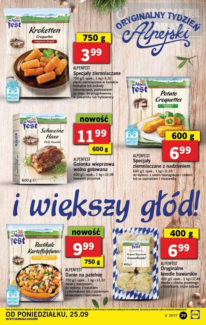 Gazetka promocyjna Lidl do 27/09/2017 str.39