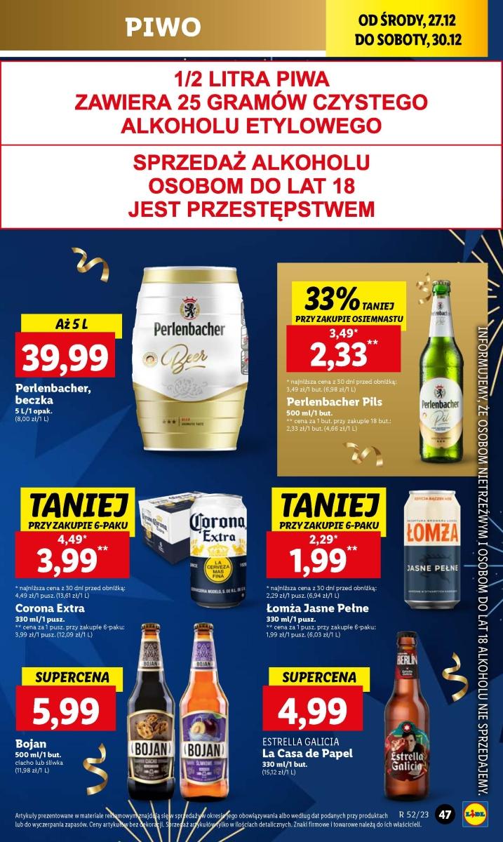 Gazetka promocyjna Lidl do 30/12/2023 str.47