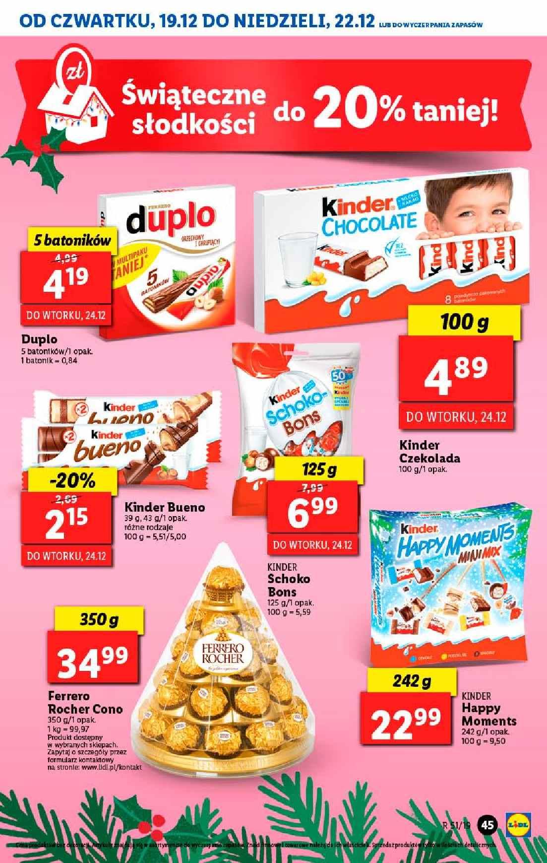 Gazetka promocyjna Lidl do 22/12/2019 str.45