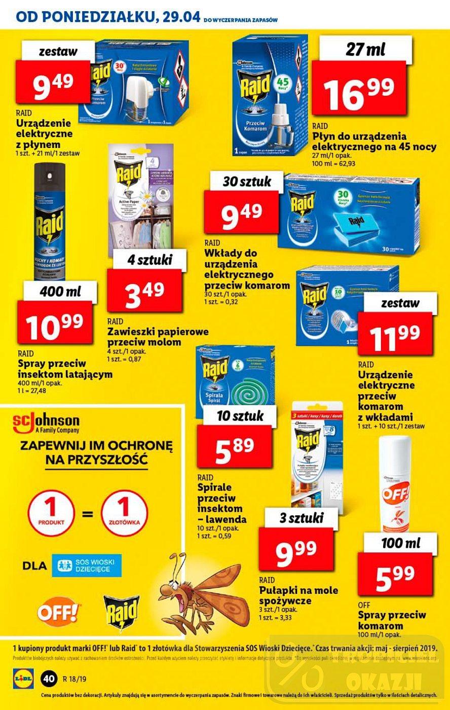 Gazetka promocyjna Lidl do 04/05/2019 str.40