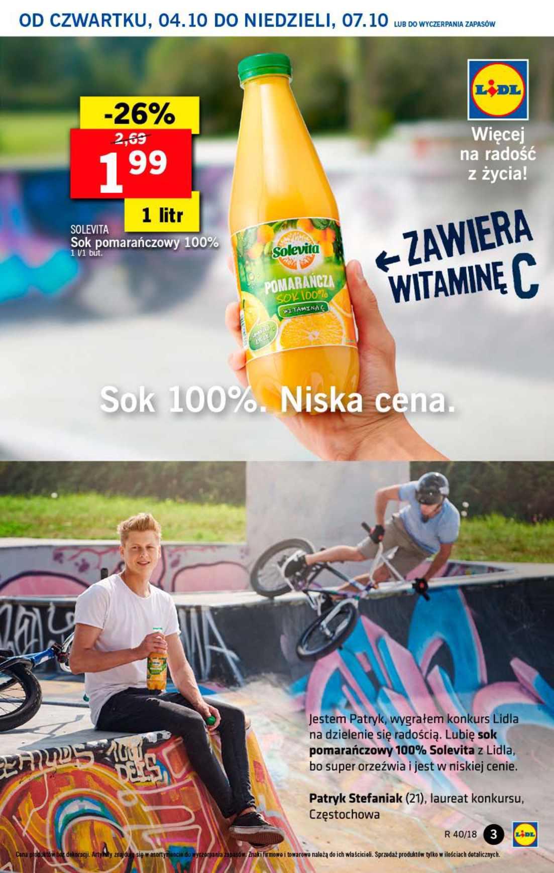 Gazetka promocyjna Lidl do 07/10/2018 str.3