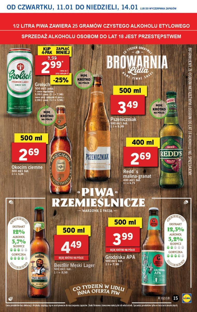 Gazetka promocyjna Lidl do 14/01/2018 str.15