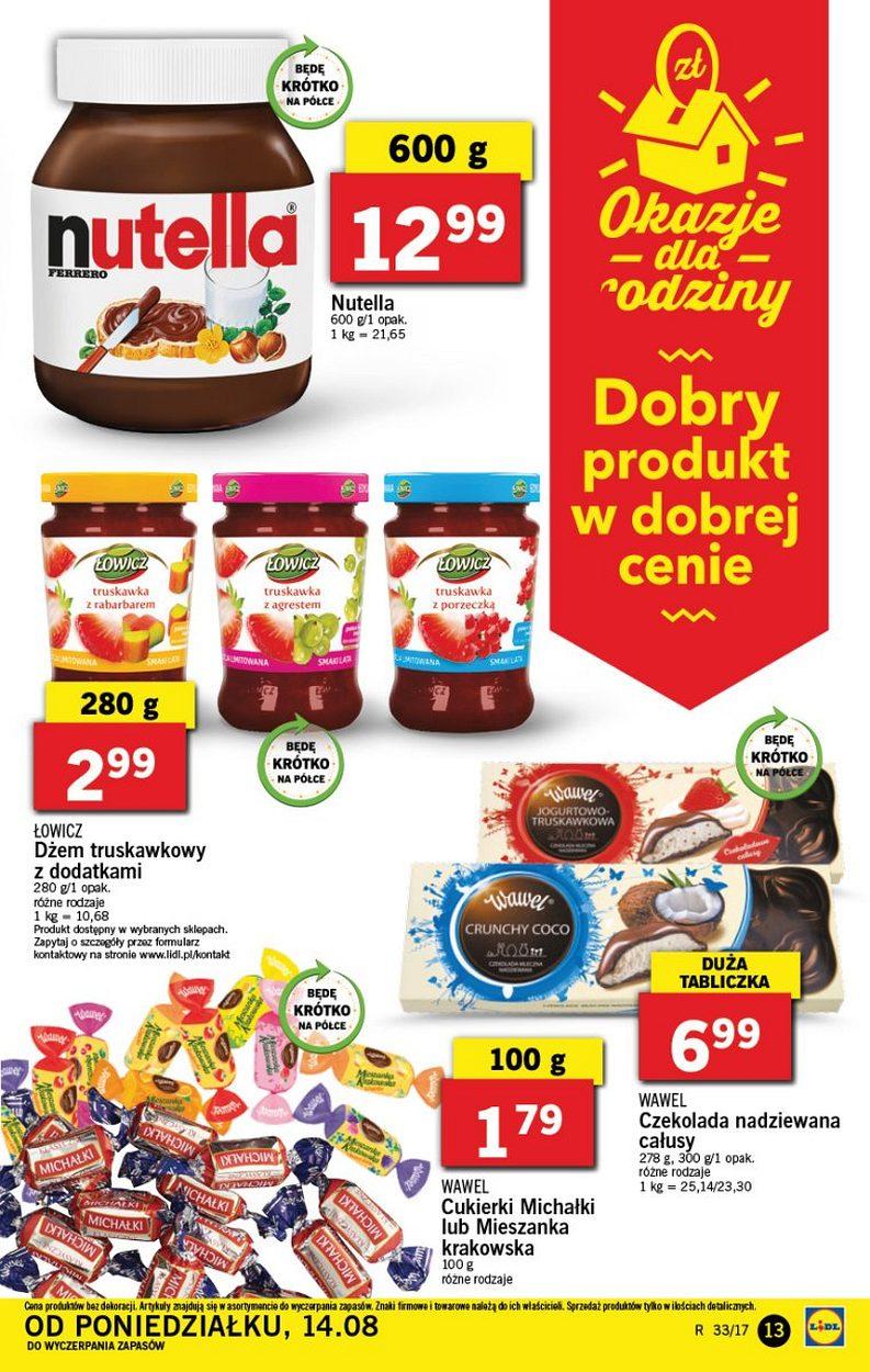 Gazetka promocyjna Lidl do 16/08/2017 str.13