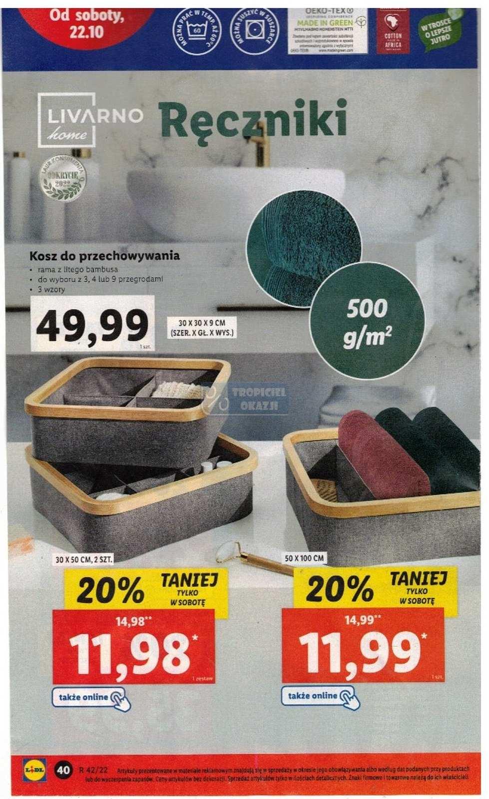 Gazetka promocyjna Lidl do 22/10/2022 str.40