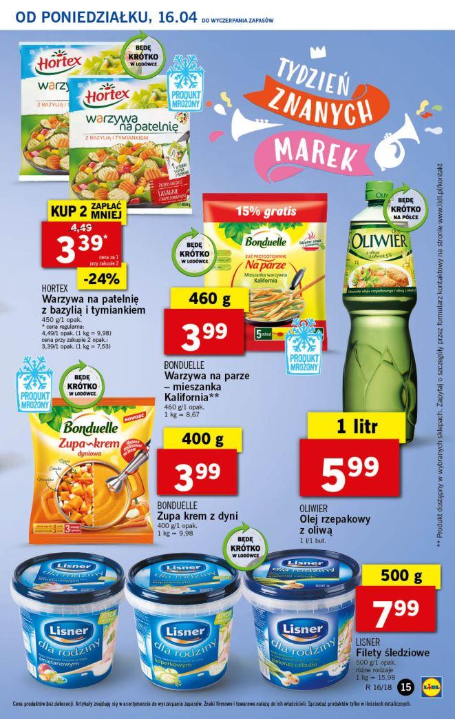 Gazetka promocyjna Lidl do 18/04/2018 str.15