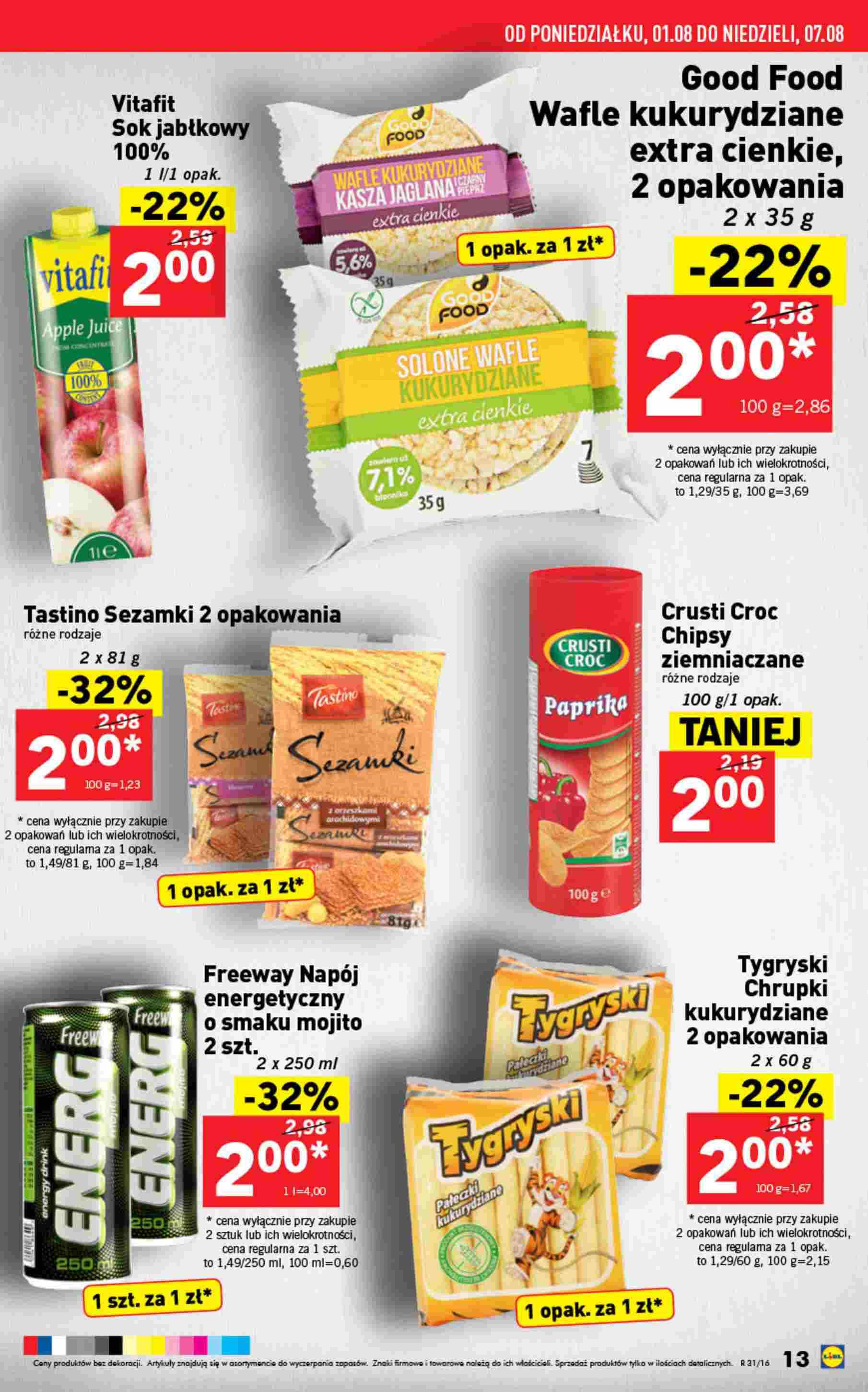 Gazetka promocyjna Lidl do 07/08/2016 str.13