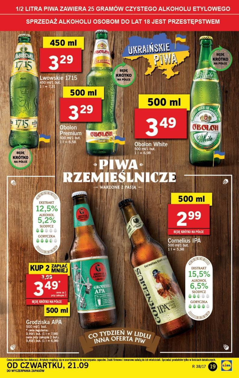 Gazetka promocyjna Lidl do 24/09/2017 str.19