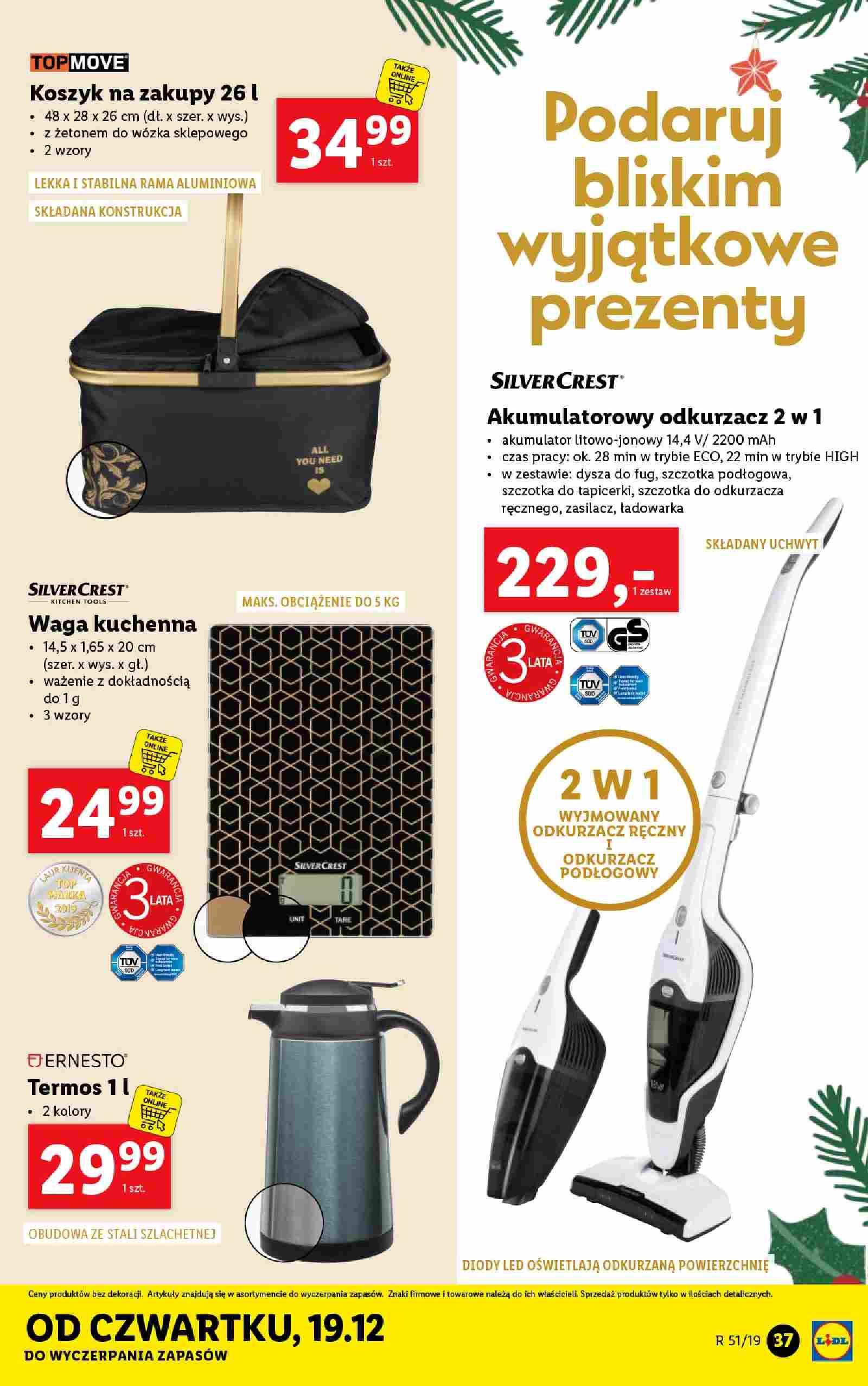 Gazetka promocyjna Lidl do 22/12/2019 str.37