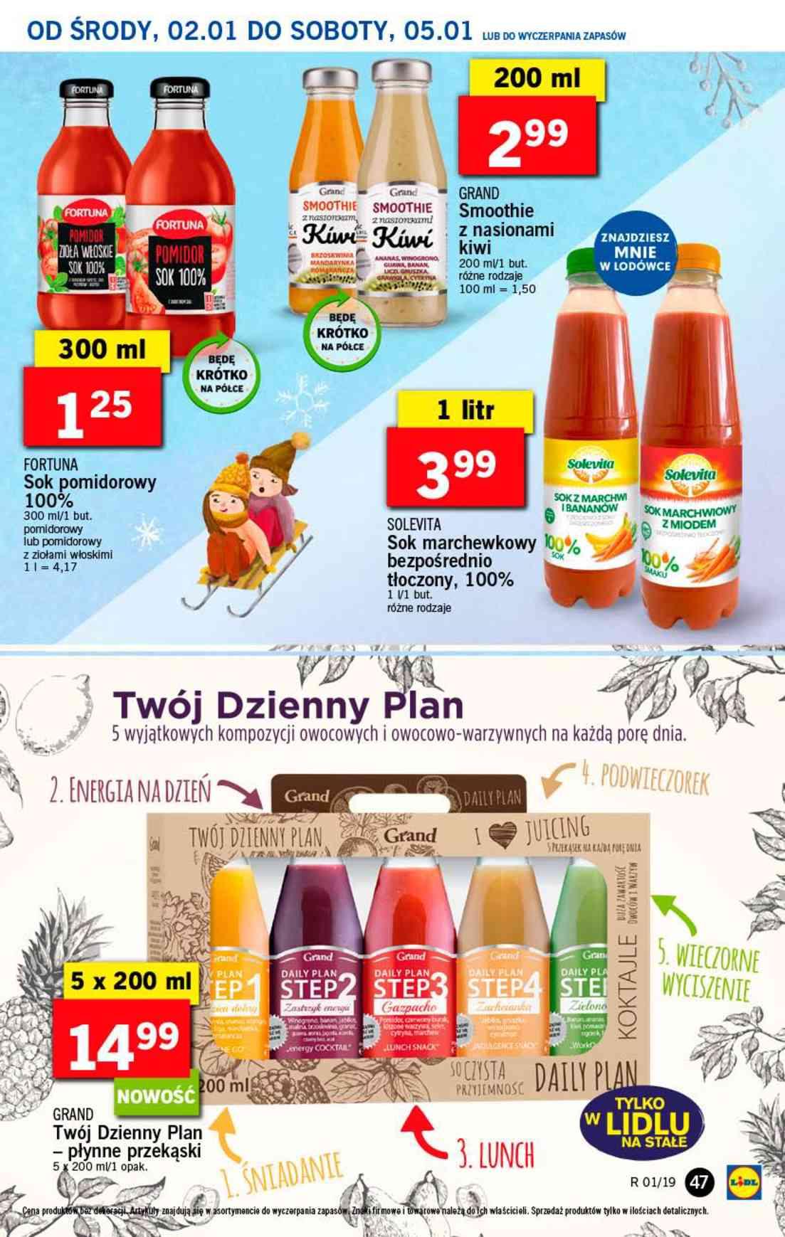 Gazetka promocyjna Lidl do 05/01/2019 str.47