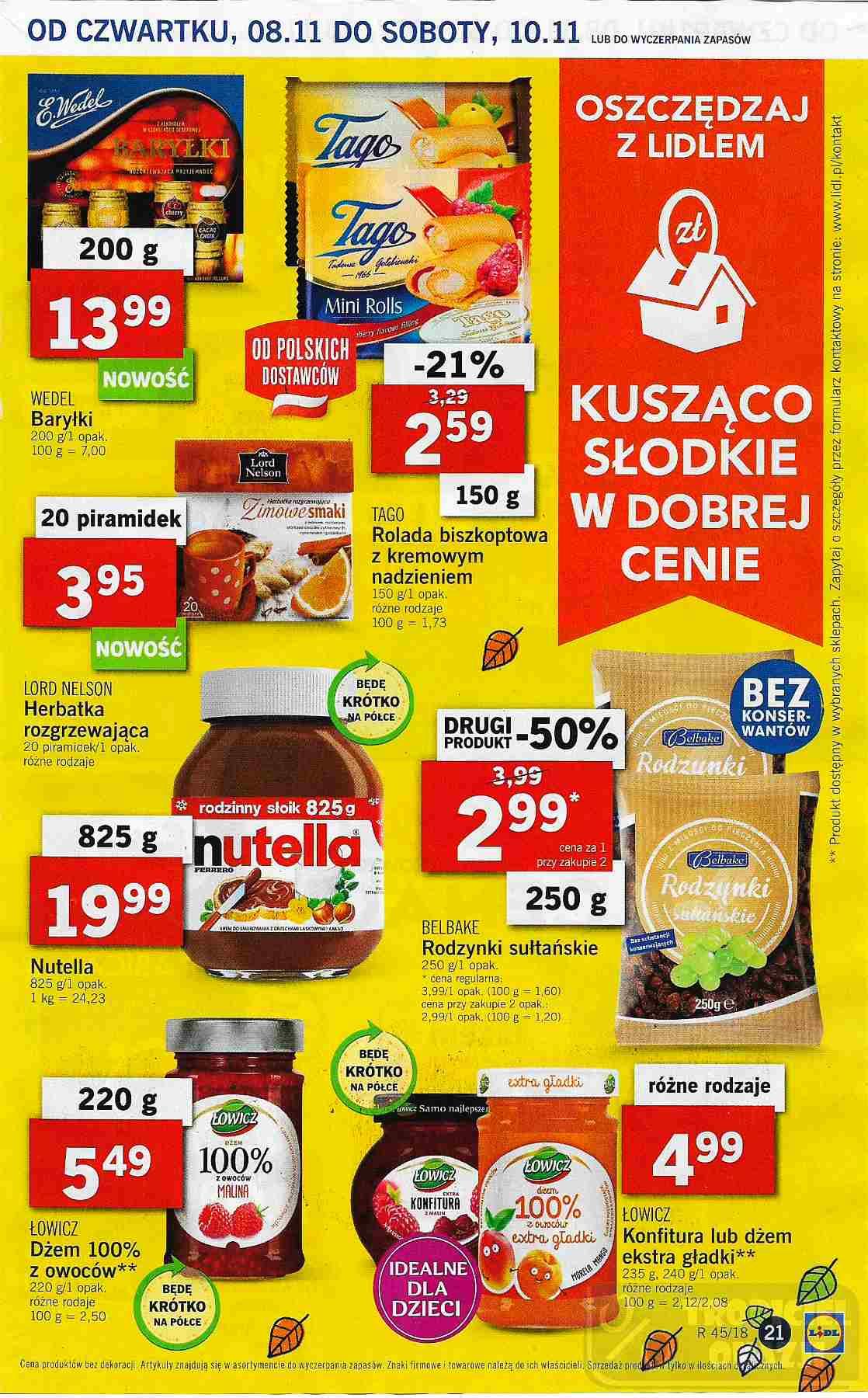 Gazetka promocyjna Lidl do 10/11/2018 str.21