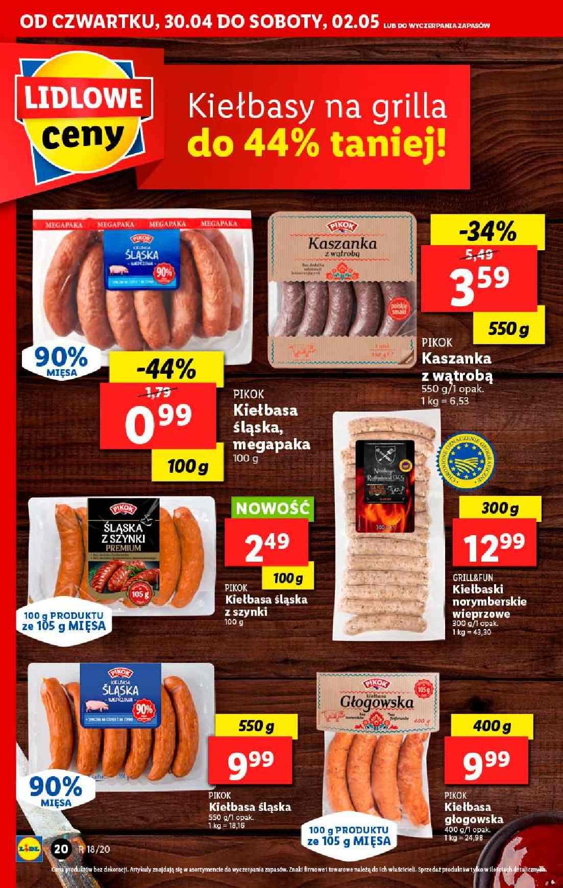 Gazetka promocyjna Lidl do 02/05/2020 str.20