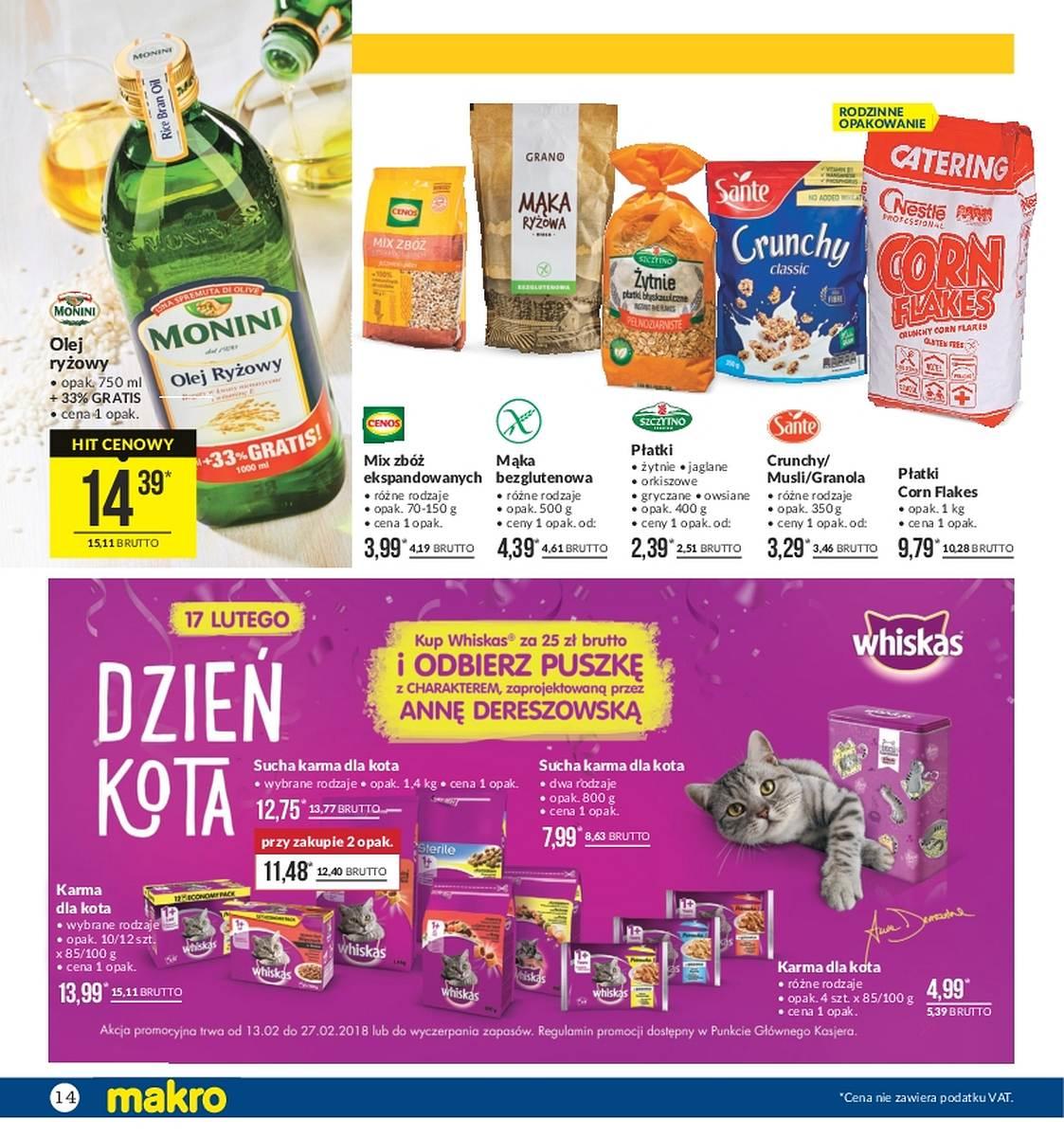 Gazetka promocyjna MAKRO do 26/02/2018 str.14