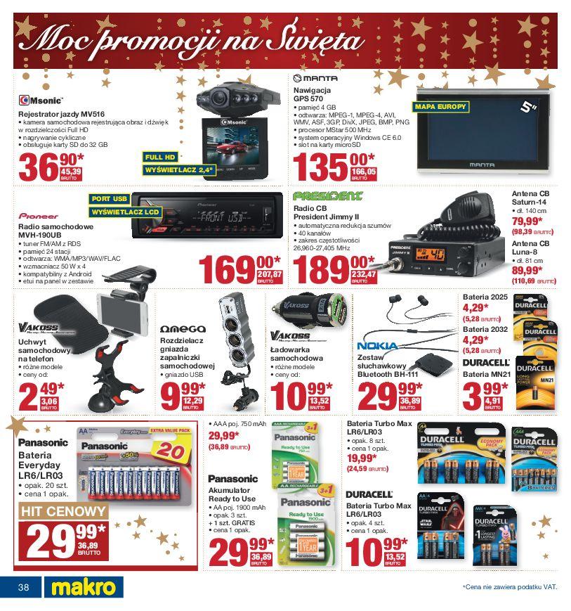 Gazetka promocyjna MAKRO do 24/12/2016 str.38