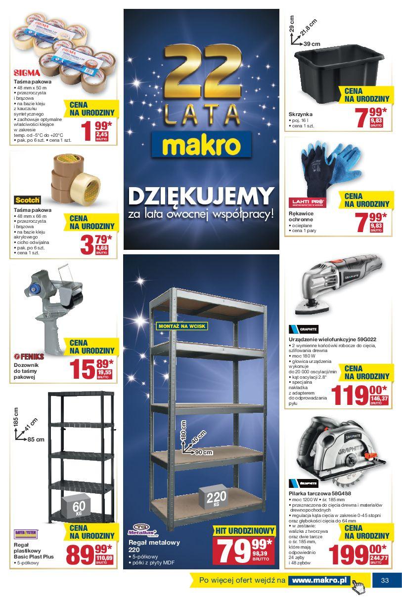 Gazetka promocyjna MAKRO do 10/10/2016 str.33