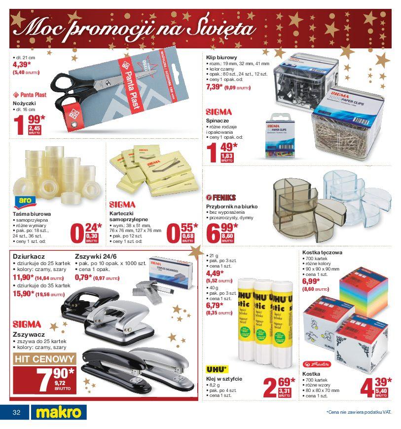 Gazetka promocyjna MAKRO do 05/12/2016 str.32