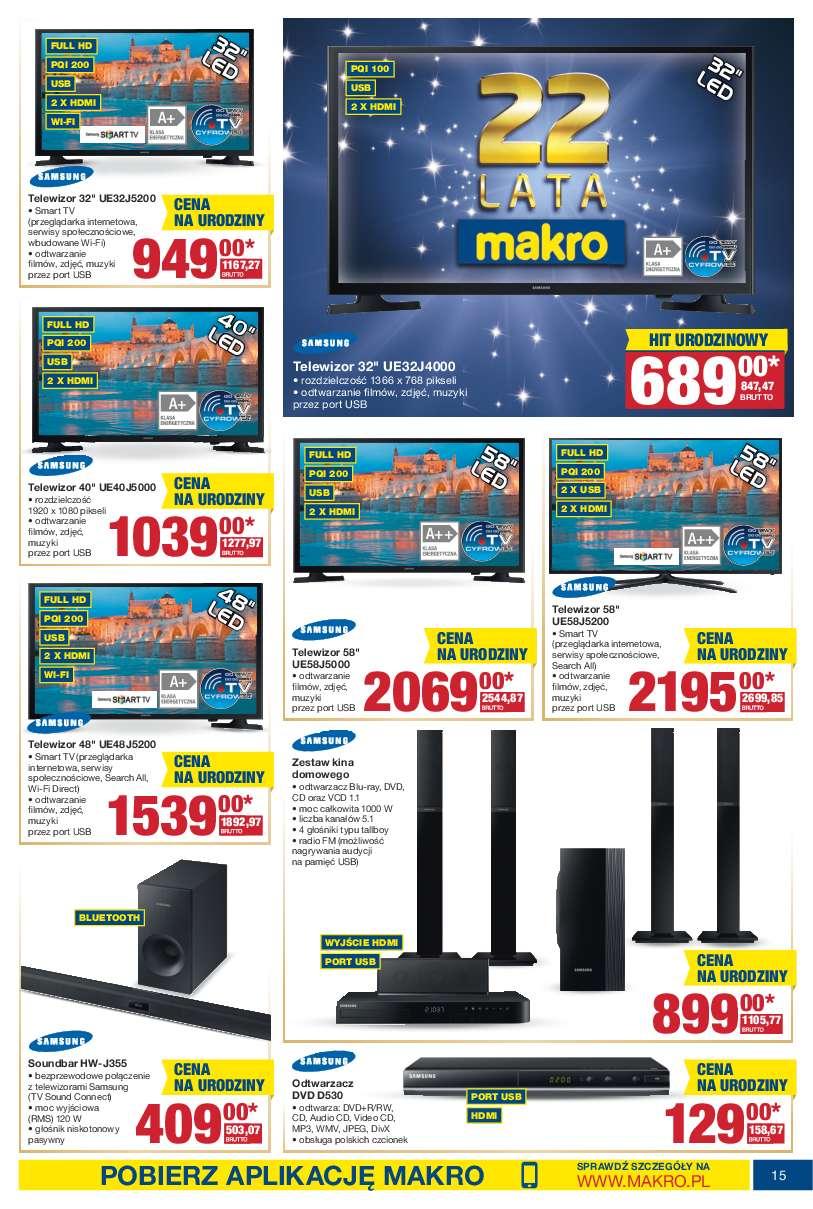 Gazetka promocyjna MAKRO do 26/09/2016 str.15