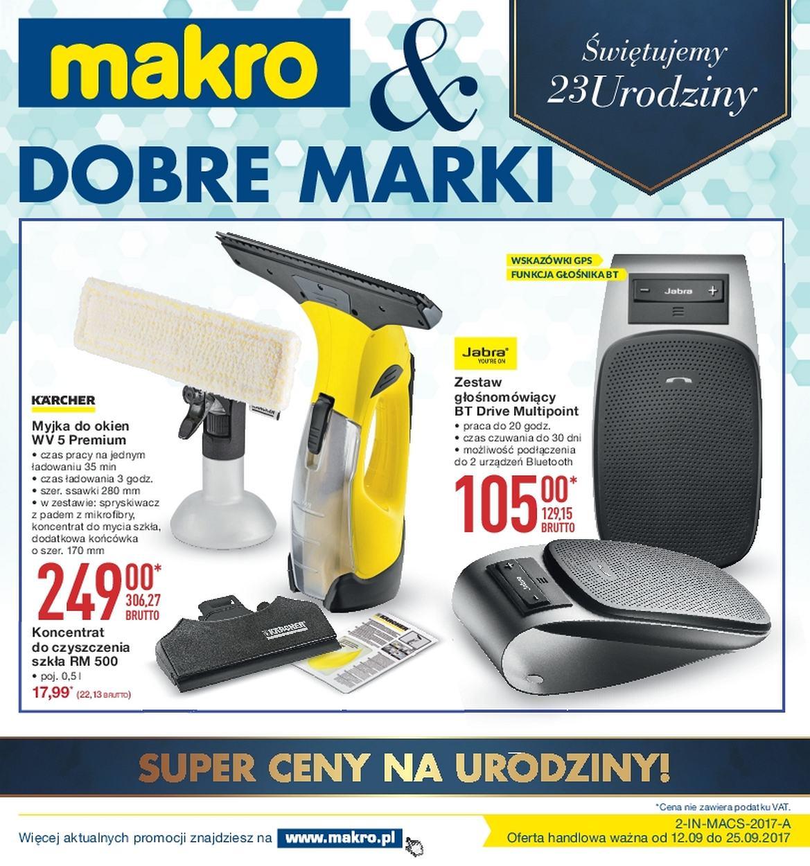 Gazetka promocyjna MAKRO do 25/09/2017 str.1