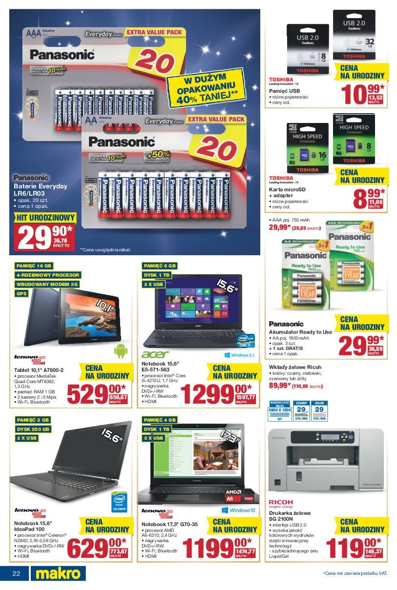 Gazetka promocyjna MAKRO do 24/10/2016 str.22