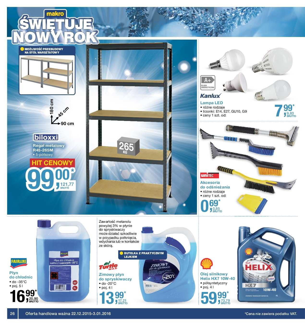 Gazetka promocyjna MAKRO do 03/01/2016 str.26