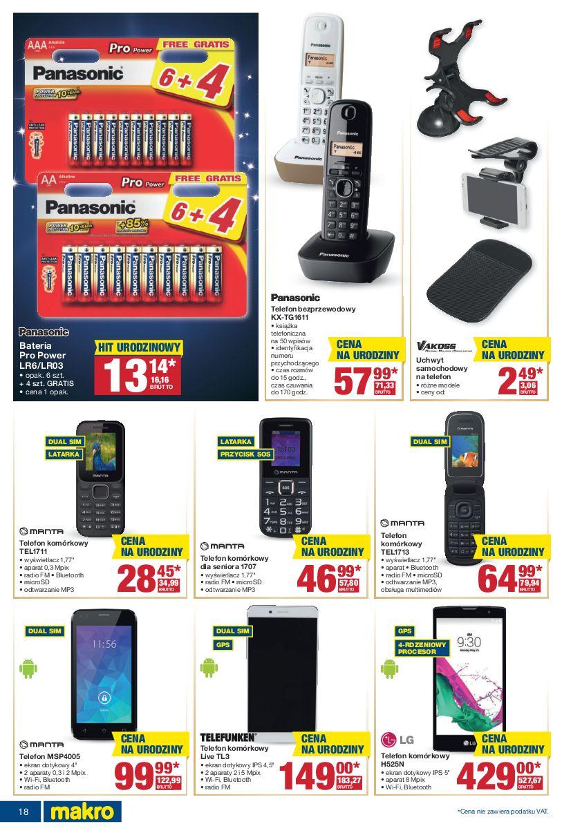 Gazetka promocyjna MAKRO do 10/10/2016 str.18