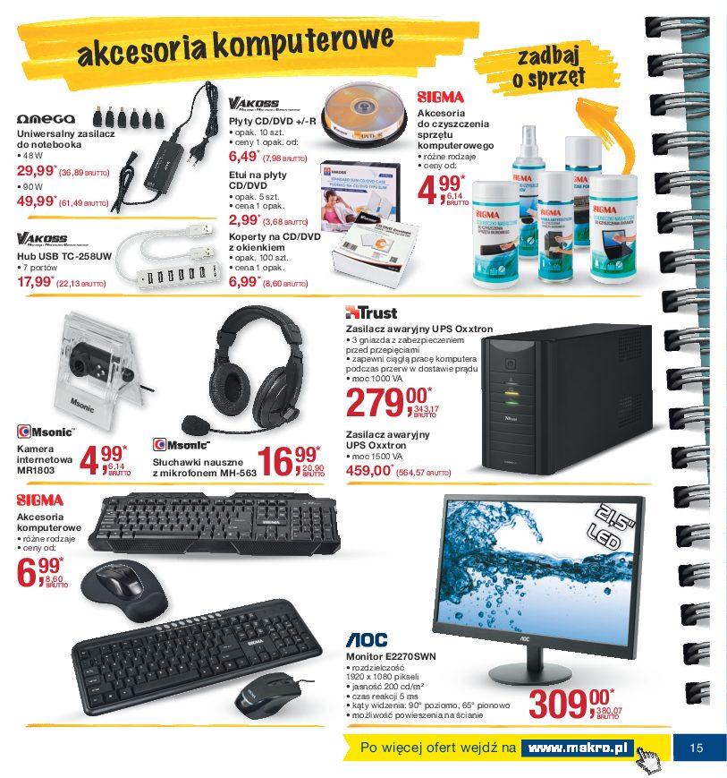 Gazetka promocyjna MAKRO do 26/09/2016 str.15