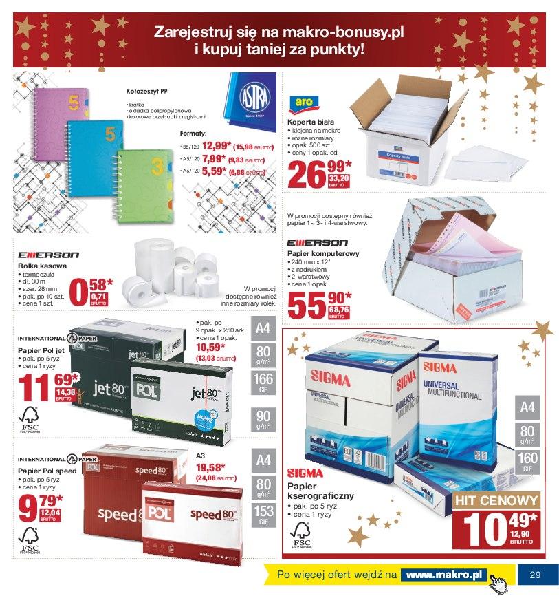 Gazetka promocyjna MAKRO do 24/12/2016 str.29