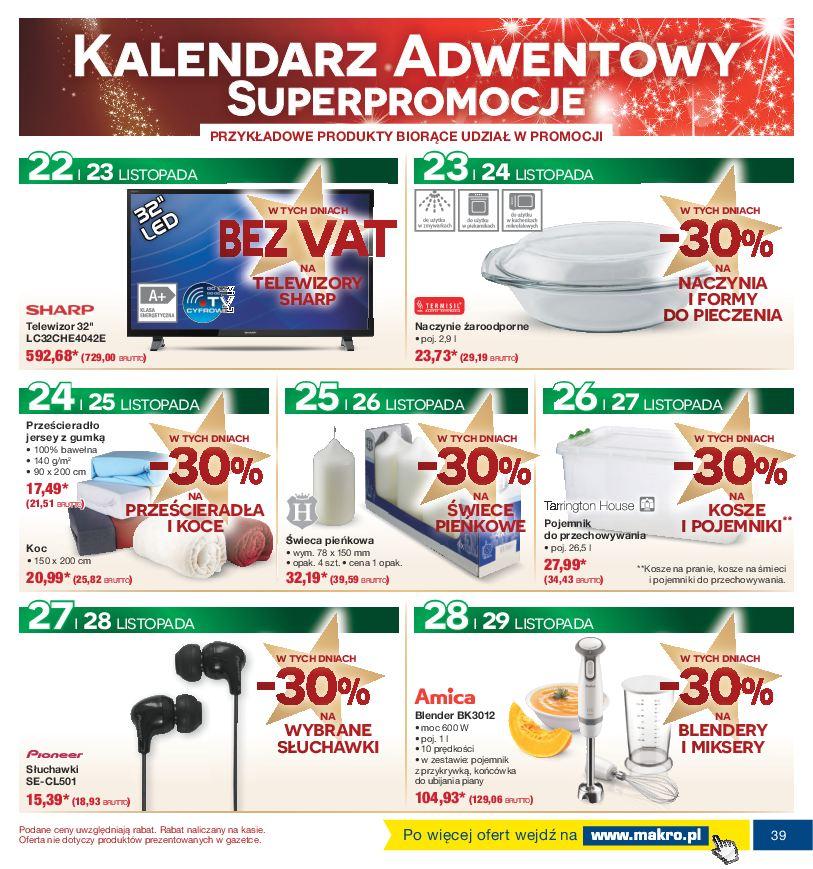 Gazetka promocyjna MAKRO do 05/12/2016 str.39