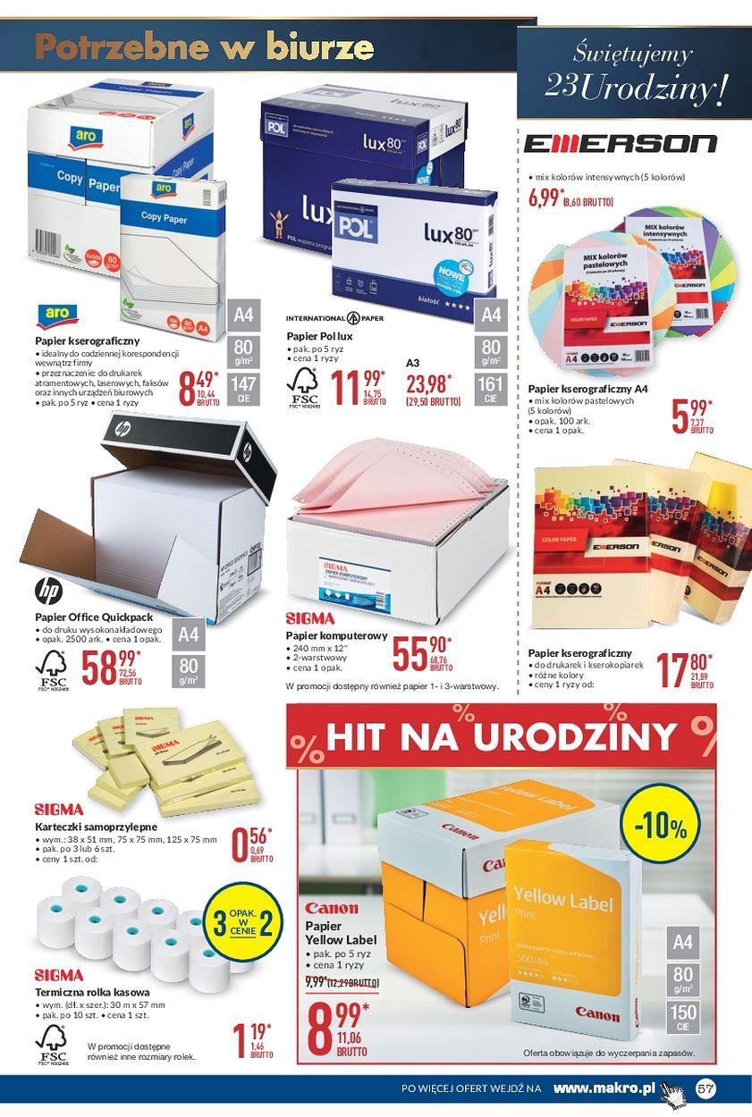 Gazetka promocyjna MAKRO do 09/10/2017 str.57