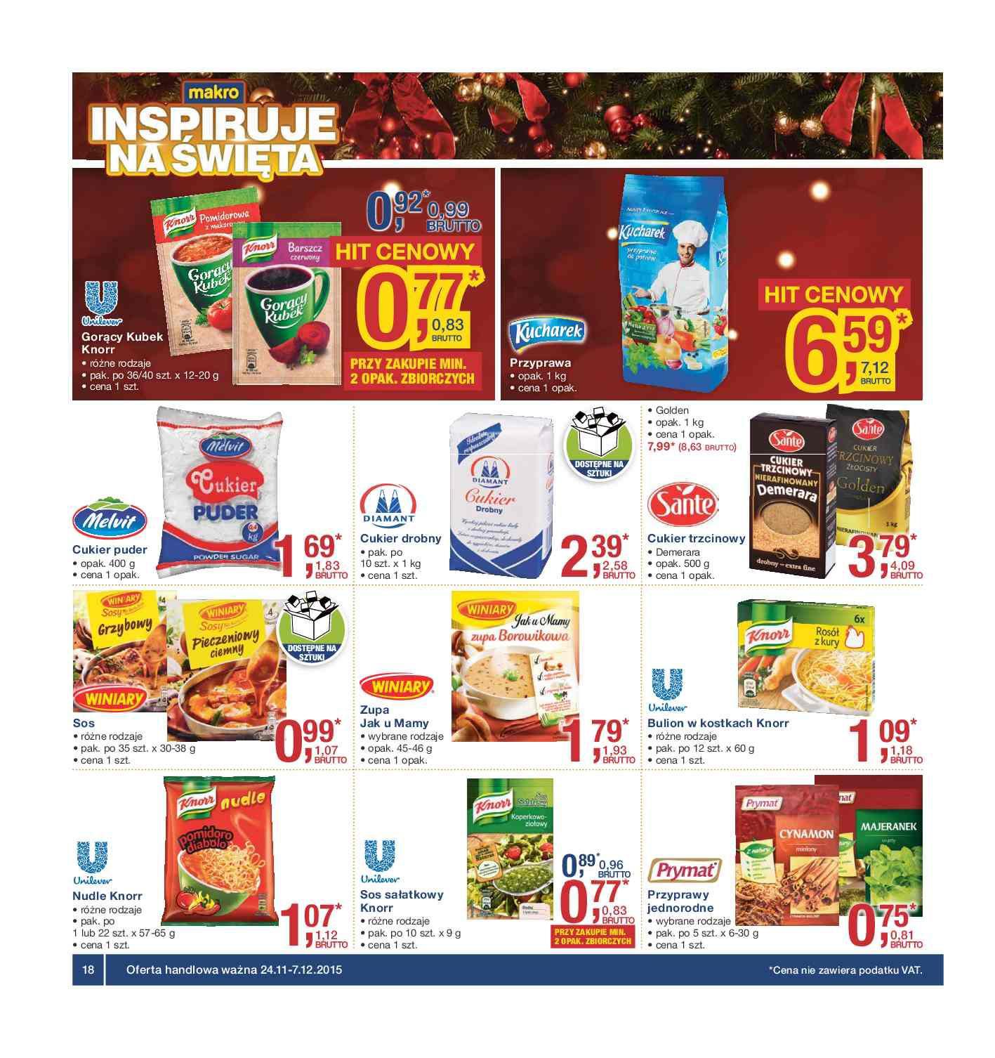 Gazetka promocyjna MAKRO do 07/12/2015 str.18