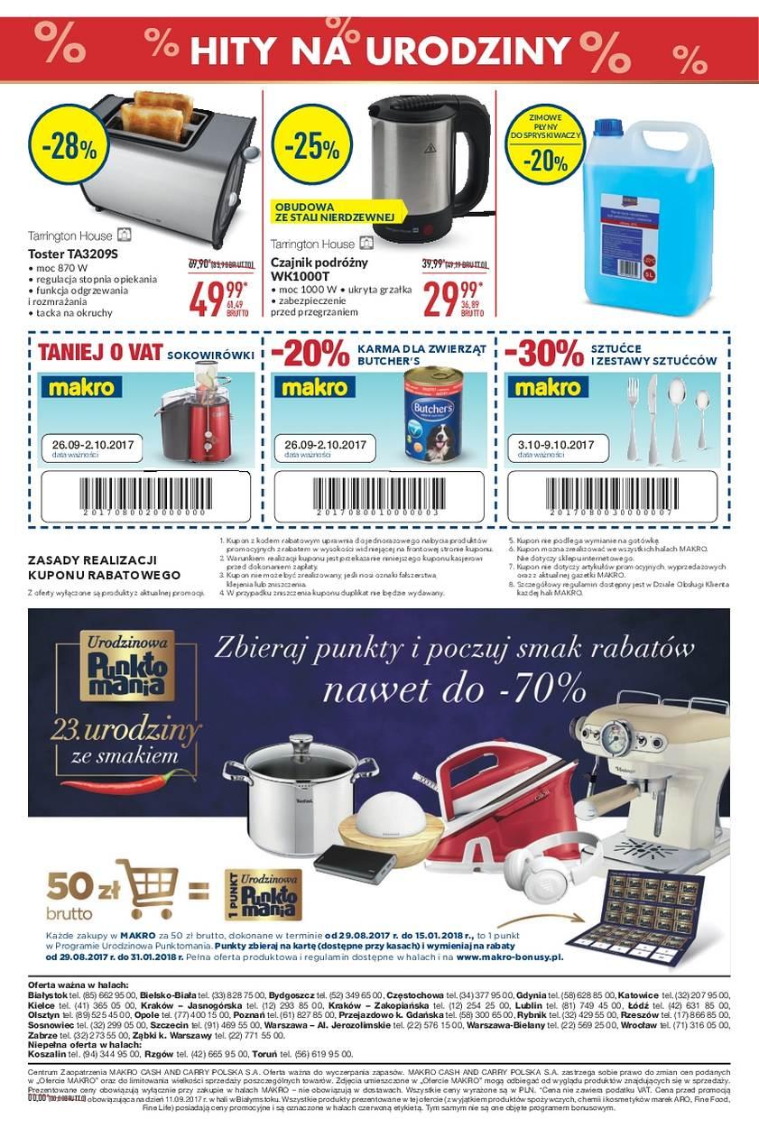 Gazetka promocyjna MAKRO do 09/10/2017 str.70