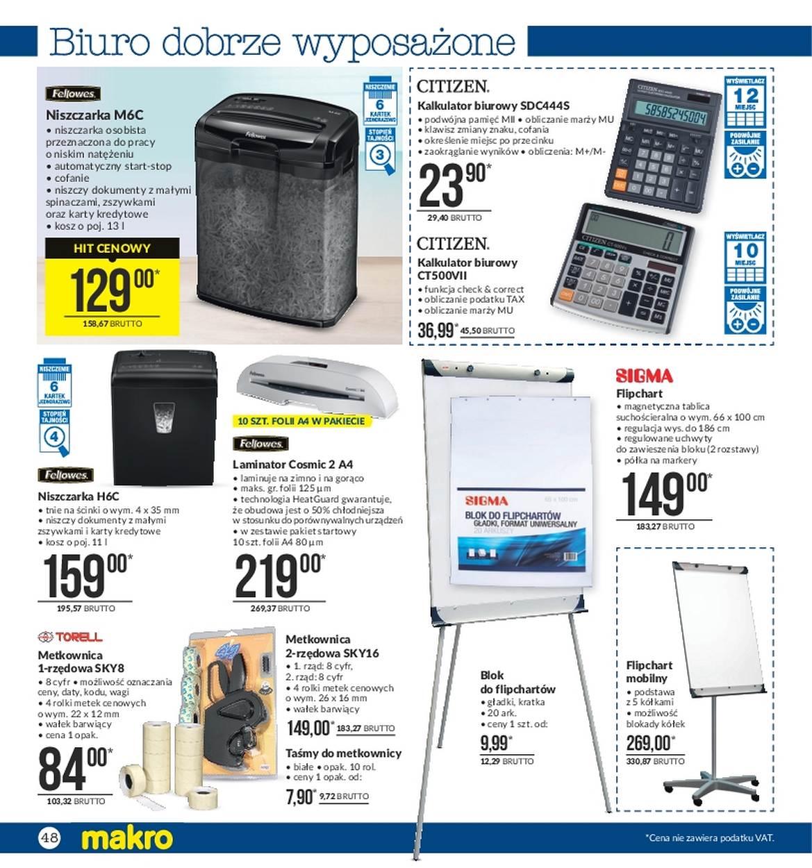 Gazetka promocyjna MAKRO do 06/11/2017 str.48