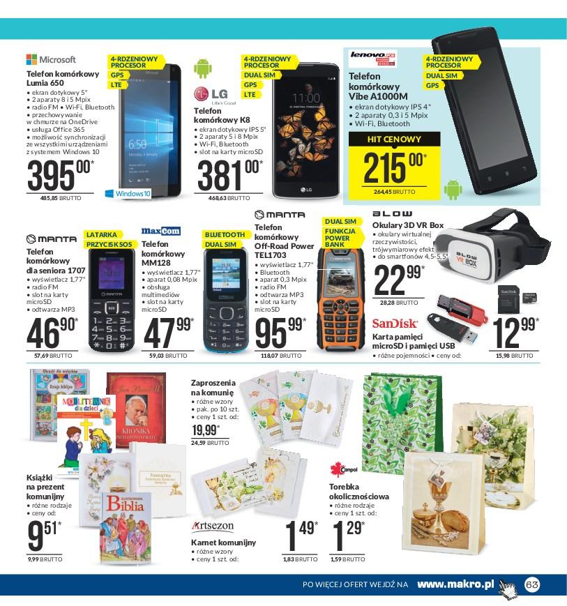 Gazetka promocyjna MAKRO do 08/05/2017 str.63