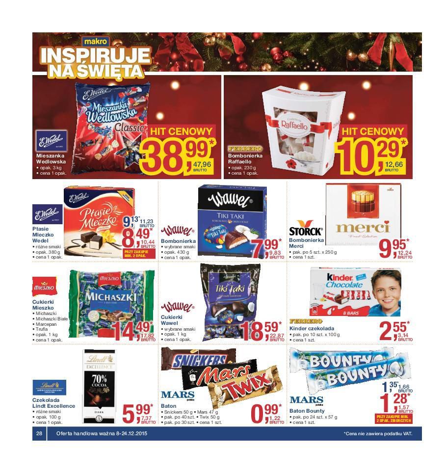 Gazetka promocyjna MAKRO do 24/12/2015 str.28