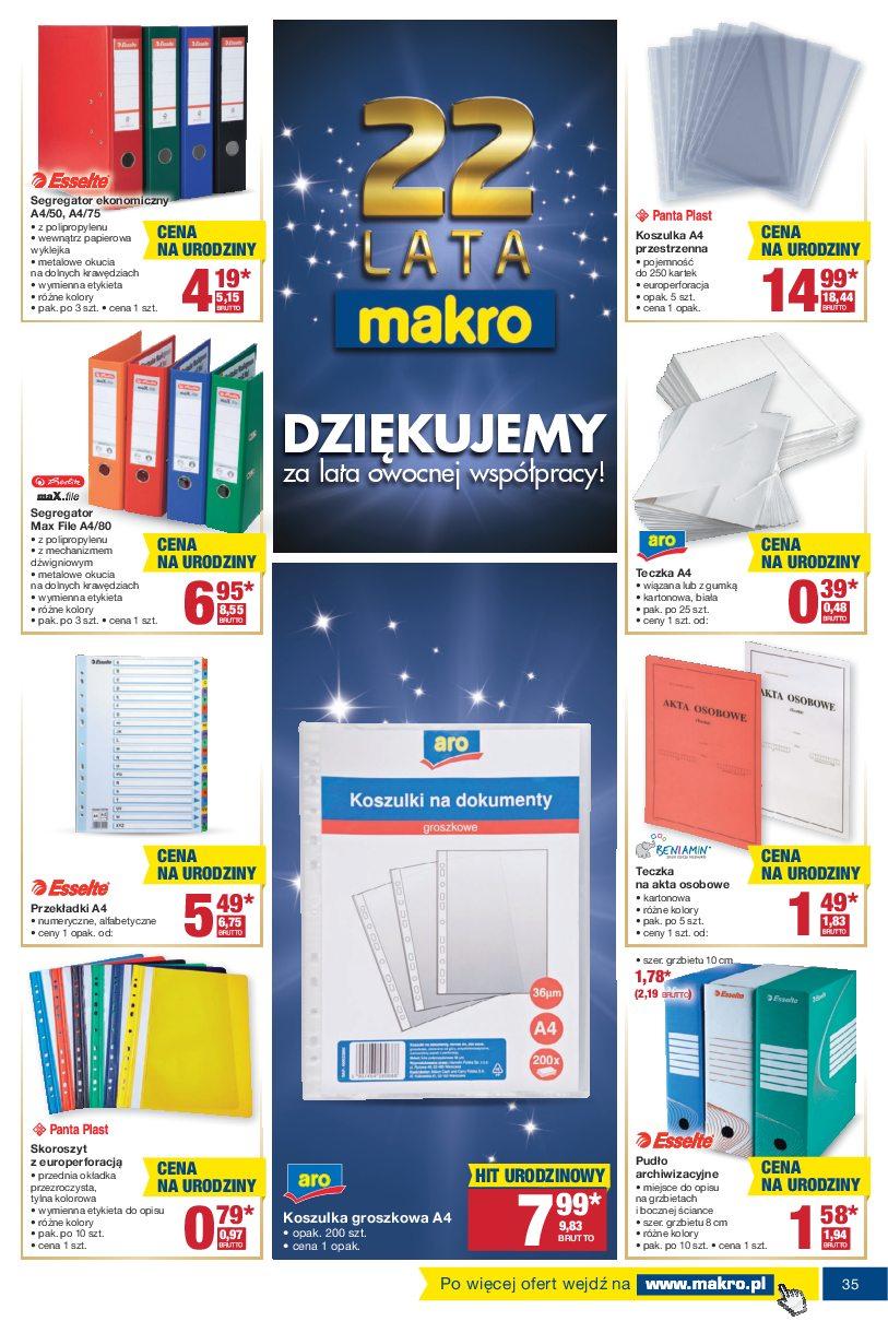 Gazetka promocyjna MAKRO do 07/11/2016 str.35