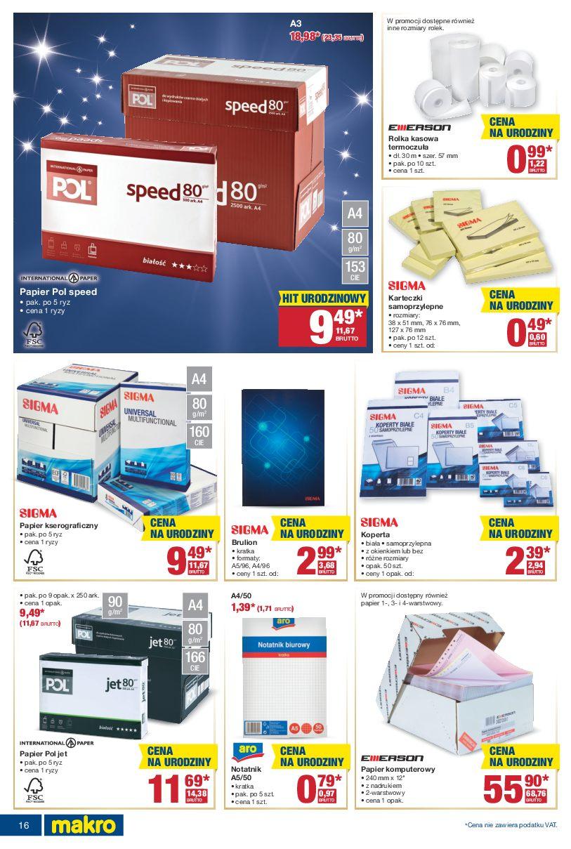 Gazetka promocyjna MAKRO do 24/10/2016 str.16