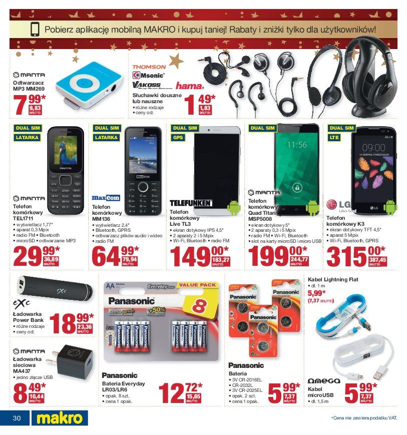 Gazetka promocyjna MAKRO do 21/11/2016 str.30