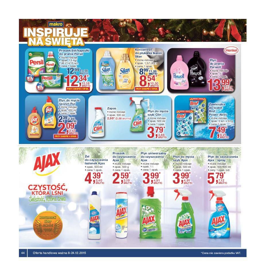 Gazetka promocyjna MAKRO do 24/12/2015 str.44