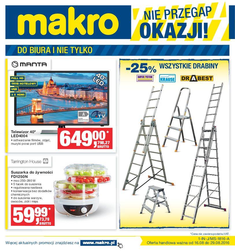 Gazetka promocyjna MAKRO do 29/08/2016 str.0