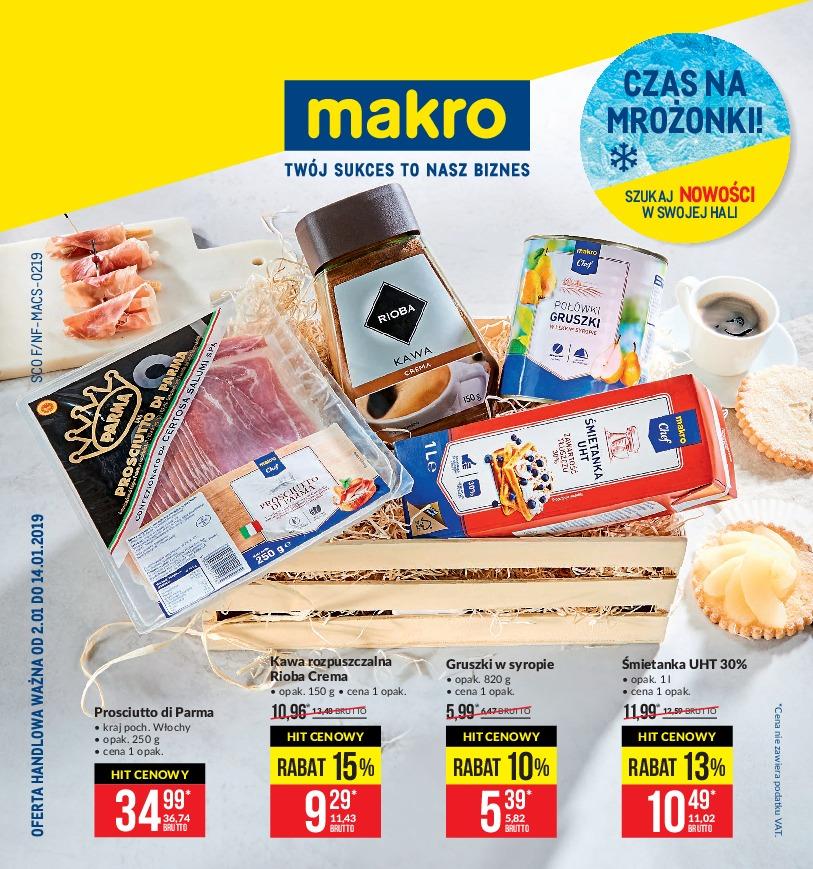 Gazetka promocyjna MAKRO do 14/01/2019 str.1