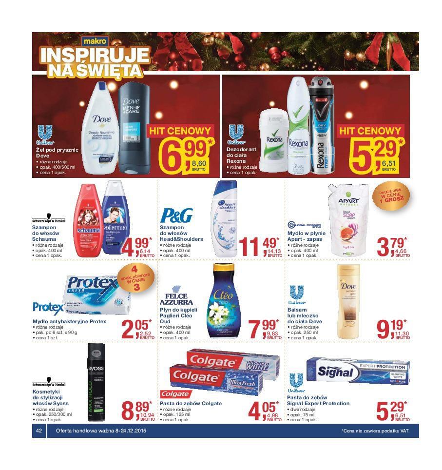 Gazetka promocyjna MAKRO do 24/12/2015 str.42