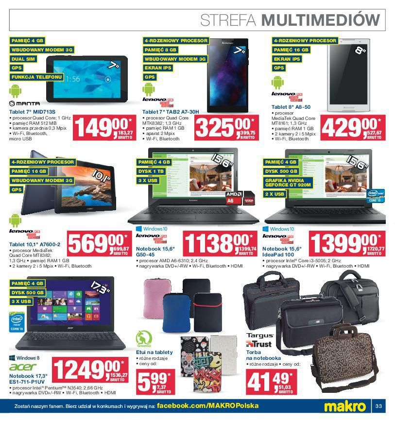 Gazetka promocyjna MAKRO do 09/05/2016 str.33