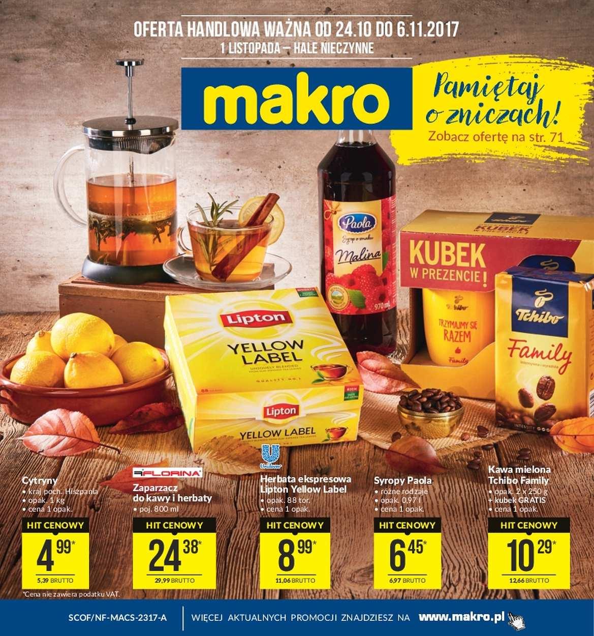 Gazetka promocyjna MAKRO do 06/11/2017 str.1