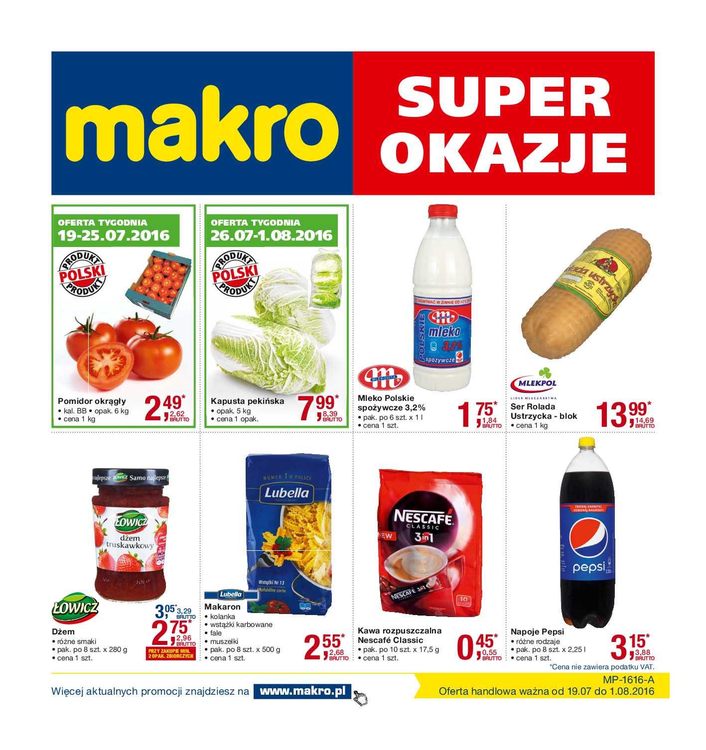 Gazetka promocyjna MAKRO do 01/08/2016 str.0